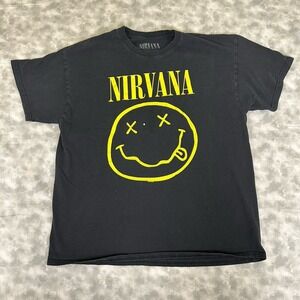 NIRVANA Smiley Face Licensed Bleach Grunge T-Shirt 2020 XL